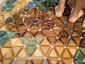 textures - bare foot on tiles