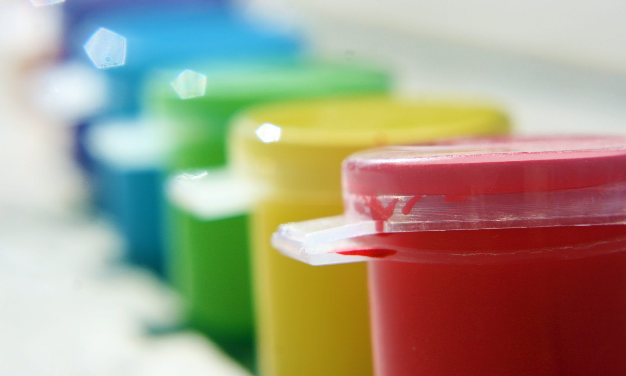 Colour paint pots