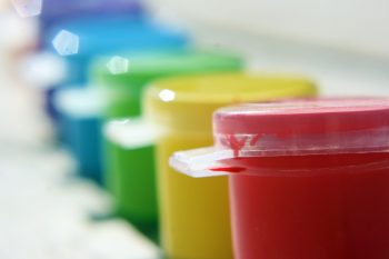 Colour paint pots