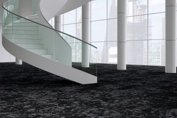 Escarpment black carpet tile example