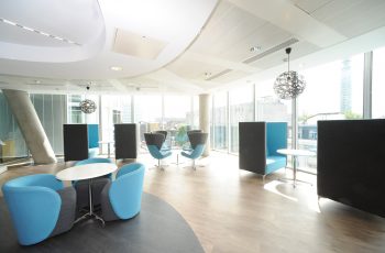 Vinyl flooring helping the flow of an office