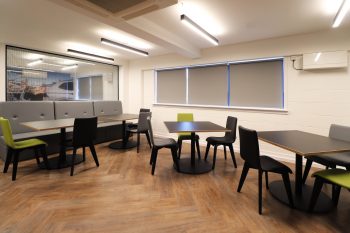 Luxury Vinyl Tiles used in a break room