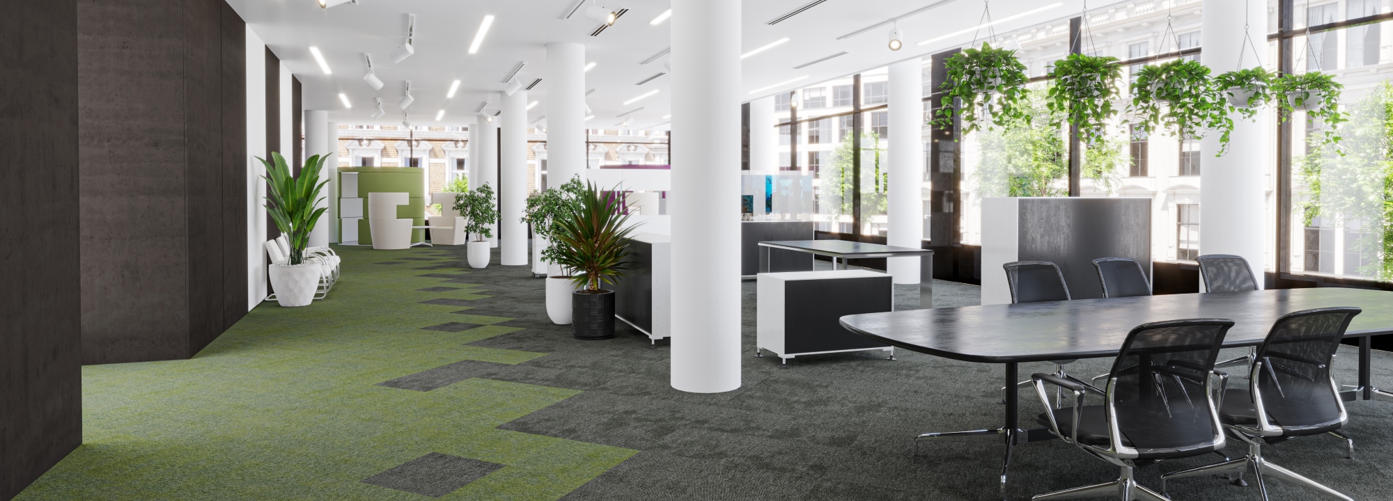 Carpet Tiles in a modern office
